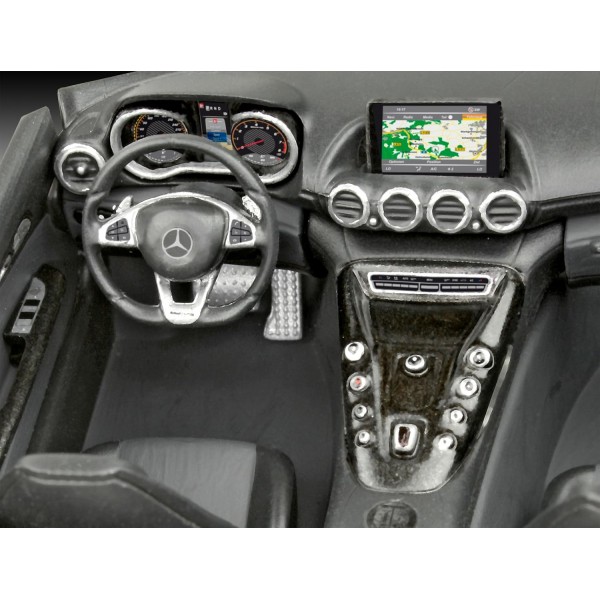Revell 80-7028 자동차 모델 키트 1:24 - 1:24 축척의 Mercedes-Benz AMG GT, 레벨 3, 많은 디테일이 있는 충실한 복제품, 07028