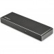 StarTech.com Thunderbolt 3 Dock - 듀얼 4K 60Hz 모니터 TB3 노트북 도킹 스테이션(DisplayPort, HDMI 및 1080p VGA 포함) - 85W 전력 공급 및 충전 - 2x USB-A, 이더넷 - Mac 및 Windows(TB3DK2DHVUE)
