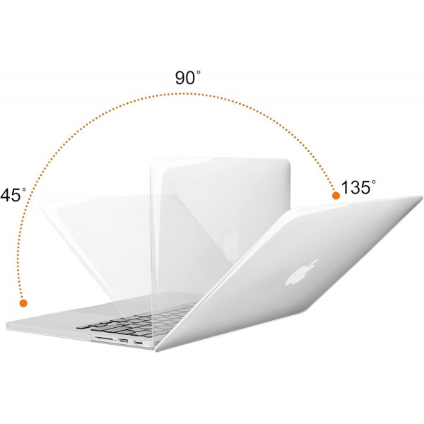 MacBook Pro Retina 13과 호환되는 MOSISO 케이스 - MacBook Pro Retina 13인치 레거시와 호환되는 플라스틱 하드 쉘 케이스(모델: A1502 및 A1425)(2015년 - 2012년 말 출시), 투명/크리스탈