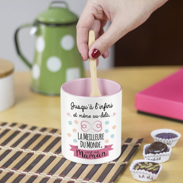 우리의 생각 - Cup With Message and Fun Drawing - (무한도, 그 너머까지, 세상에서 제일 좋은 건 엄마다) 엄마를 위한 오리지널 선물