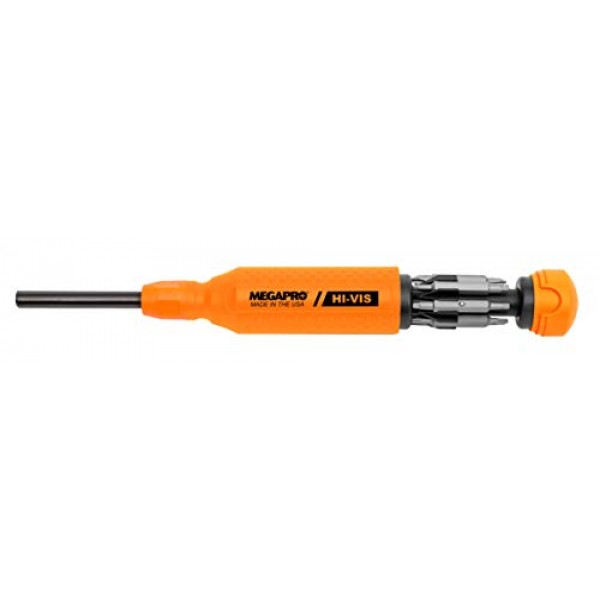 Megapro Hi Vis 오리지널 멀티 비트 드라이버 15 in 1 높은 가시성 오렌지 미국 151HVO