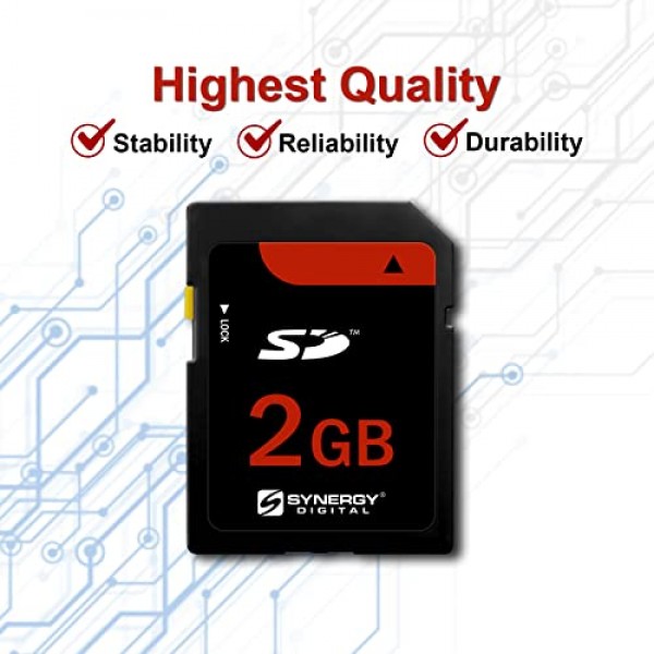 Kodak과 호환되는 Synergy 디지털 메모리 카드 EASYSHARE C663 디지털 카메라 메모리 카드 2GB 표준 보안 디지털(SD) 메모리 카드