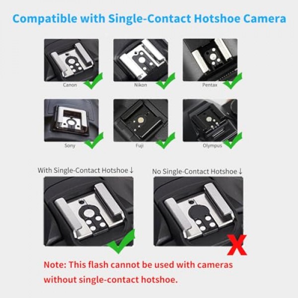 Godox Lux 주니어 레트로 카메라 플래시, 7레벨 플래시 파워를 갖춘 GN12, Fuji용 S1/S2 광학 제어 기능이 있는 CCT 6000K±200K, Canon용, Nikon용, Sony용, 올림푸스 카메라용