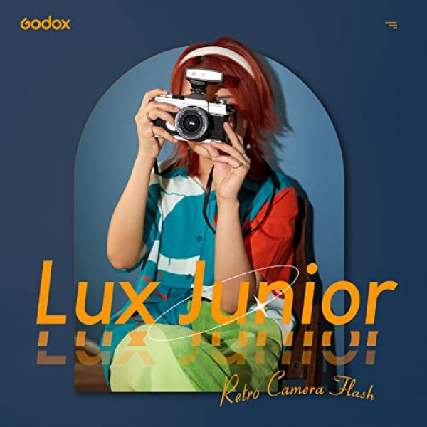 Godox Lux 주니어 레트로 카메라 플래시, 7레벨 플래시 파워를 갖춘 GN12, Fuji용 S1/S2 광학 제어 기능이 있는 CCT 6000K±200K, Canon용, Nikon용, Sony용, 올림푸스 카메라용