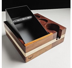 54mm Breville Espresso Portafilter/조정 가능한 Portafilter 높이, 분리형 에스프레소 덤프 빈 커피 주최자 용 54mm 탬핑 스테이션이있는 에스프레소 노크 박스