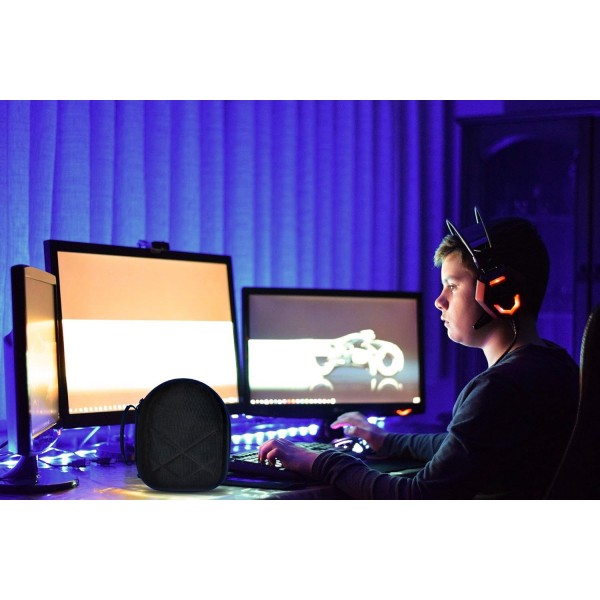 Razer Kraken 7.1 V2 무선 게임용 헤드셋 Mac PC 게임 헤드폰 마이크용 TUDIA 하드 여행용 케이스[케이스만, 장치는 포함되지 않음]
