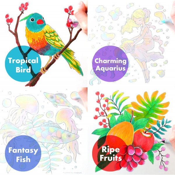 COPIC Sketch Marker Vibrant Tones Trial Set, 6+1 Colors, Limited Edition, Bold Vibrant Tones, Super Brush Tip 및 Medium Broad Tip 포함