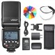 Godox V850III 플래시 카메라 플래시 7.2V/2600mAh HSS 1/8000 2.4G 1.5s 재활용 시간 Canon, Nikon, Sony, Fuji, Panasonic, Olympus(TTL 없음)용 표준 핫슈가 포함된 DSLR 카메라용 450 풀 파워 팝