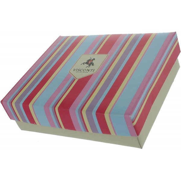 Visconti Rainbow Collection Biola 지갑 지갑 가죽, RFID 보호 기능 RB39 Baya Multi