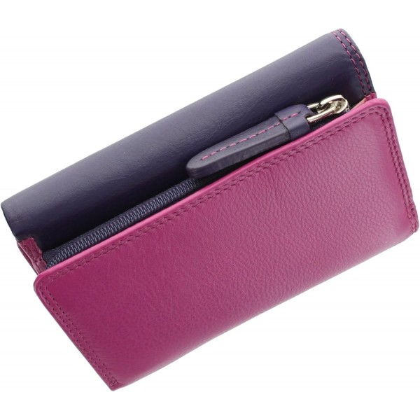 Visconti Rainbow Collection Biola 지갑 지갑 가죽, RFID 보호 기능 RB39 Baya Multi