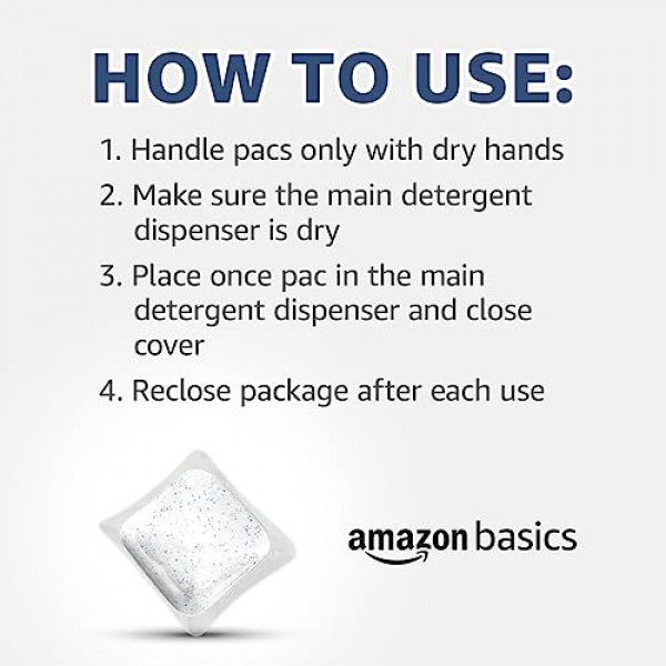 Amazon Basics 식기세척기 세제 팩, 신선한 향기, 85개(이전 Solimo)