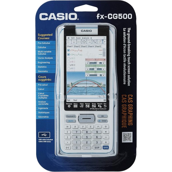 스타일러스 그래프 계산기 포함 Casio 터치스크린, 4.8(fx-CG500)