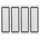Roborock S6 Pure,S6,E4,S4 Max,S6 MaxV,S5,S5 Max,S4,E2,E3,E5,E20,E25,E35,S50,S65 Xiaomi Mijia(4 HEPA 필터)와 호환되는 FNKTQL 세척 가능 필터