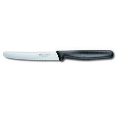 Victorinox 180300 Tomato-/Table Knife 11cm, stainless_steel, Silver/Black, 25 x 16 x 6 cm 번들로 제공되는 Victorinox Paring 칼날과 녹색, 강철, 은, 19cm + Paring 칼, 은