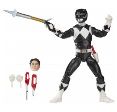 파워 레인저 번개 컬렉션 Mighty Morphin Black Ranger 6-Inch Premium Collectible 액션 피규어 장난감, 멀티 컬러