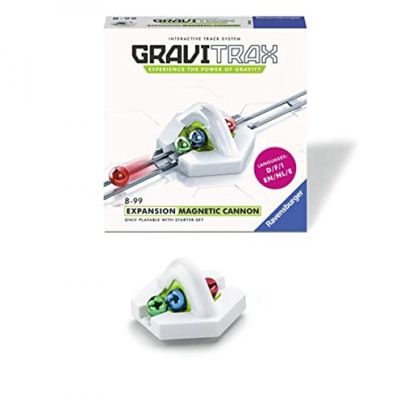 Ravensburger Gravitrax 자기 대포 액세서리 - 8세 이상 남아 및 여아용 Marble Run 및 STEM 장난감 - 2019년 올해의 장난감 결선 진출자 Gravitrax 액세서리
