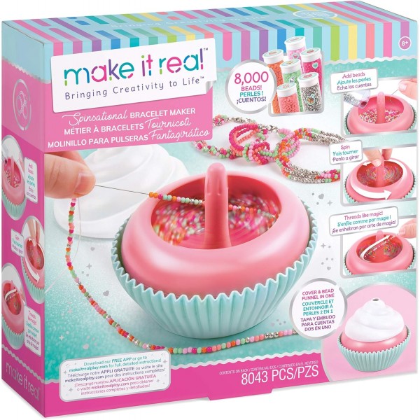 Make It Real Sweet Swirls Spinsational 팔찌 세트 스피너 포함