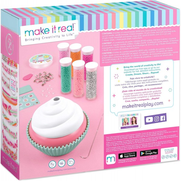Make It Real Sweet Swirls Spinsational 팔찌 세트 스피너 포함