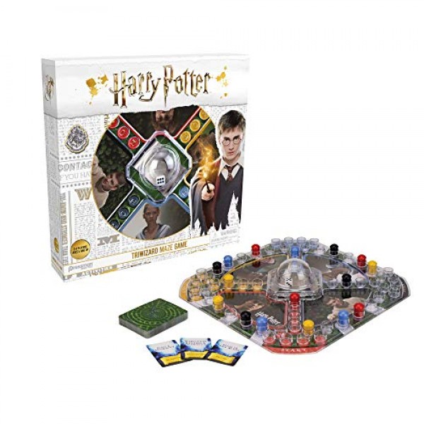 Pressman Harry Potter 트리위저드 미로 게임 - 마법의 트위스트 블루를 사용한 클래식 팝 'N' 레이스 게임플레이, 5