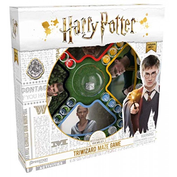Pressman Harry Potter 트리위저드 미로 게임 - 마법의 트위스트 블루를 사용한 클래식 팝 'N' 레이스 게임플레이, 5