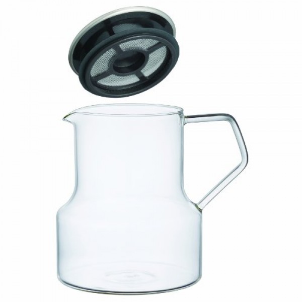 KINTO CAST 23088 원터치 찻주전자, 23.7 fl oz(700 ml), 내열 유리, 홍차, 전자레인지 및 식기세척기 사용 가능