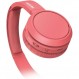 베이스 부스트 버튼이 있는 PHILIPS 온이어 헤드폰 H4205RD/00(블루투스, 29시간 재생, 고속 충전, 소음 차단, 접이식), 레드 매트 레드 온이어 무선 2020/2021