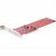 StarTech.com 듀얼 M.2 PCIe SSD 어댑터 카드, PCIe x8/x16 - 듀얼 NVMe 또는 AHCI M.2 SSD, PCI Express 4.0, 7.8GBps/드라이브, 분기 필요 - Windows/Linux 호환(DUAL-M2-PCIE-CARD -비)