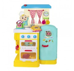 CoComelon Deluxe Feature Roleplay, Little Kitchen - 대화형 주방 액세서리 포함 - 어린이 및 미취학 아동을 위한 장난감