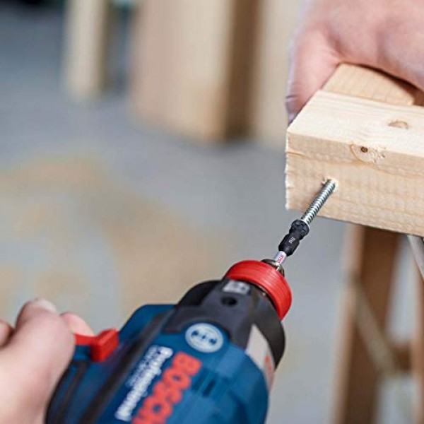 Bosch 2608522324 드라이버 비트 세트, 8개, 육각 샤프트 0.25인치(6.35mm), 홈 생크 0.4인치(9mm), PH2 x 25mm)