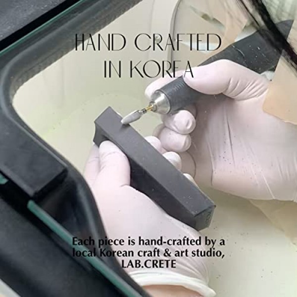 GLOSOME 홀리 스모크 잉크 스톤 향 선물 세트 | 100% 천연 팔로 산토 향 스틱 | 10g, 30스틱 | 벼루 향꽂이 | 핸드메이드 인 코리아 | 아로마테라피용