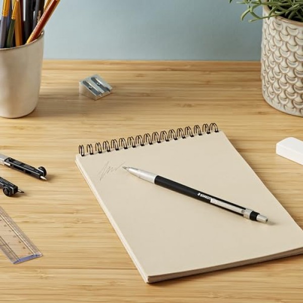 STAEDTLER Mars Technico 780 C-9 리드홀더 연필, HB 리드 포함, 블랙