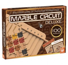 MindWare Marble Circuit Deluxe – 1인용 논리 게임 – 퍼즐 및 브레인 티저를 좋아하는 어린이를 위한 선물 – 100가지 퍼즐이 포함된 프리미엄 Marble Circuit 게임 – 어린이 및 