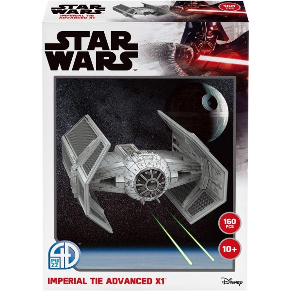 Revell Star Wars 카드보드 모델 키트 I Imperial TIE Advanced X1의 상세한 모델 키트 I 남녀노소용 I 스타워즈 팬을 위한 160개의 부품 I I 모든 경우에 이상적인 선물 아이디어