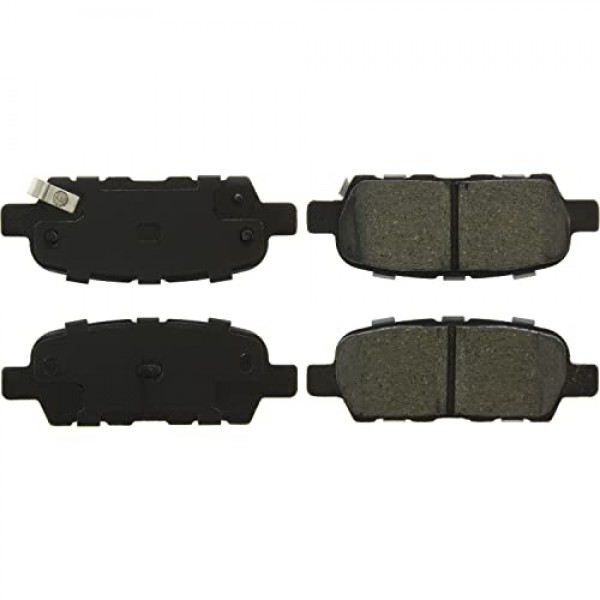 일부 Nissan 모델 연도용 Centric C-Tek 세라믹 교체 후면 디스크 브레이크 패드 세트(103.09050)