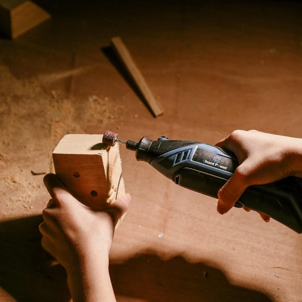 회전 도구, C P CHANTPOWER 회전식 다중 도구 키트, 플렉스 샤프트 포함, 107 액세서리 및 휴대용 케이스, 6 가변 속도, 연삭, 절단, 목각, 샌딩 및 조각에 이상적 유선 회전 