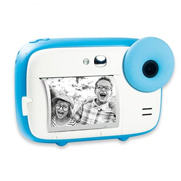 AgfaPhoto Photo Realikids Instant Cam Blue - 어린이용 즉석 카메라 - 사진 셀카 및 비디오 - 300장의 사진을 위한 감열지 3롤 - LCD 화면 - ARKICBL