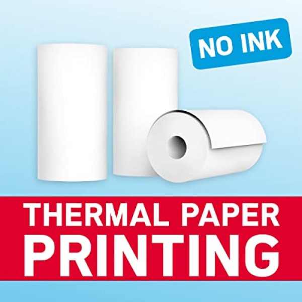 AgfaPhoto Photo Realikids Instant Cam Blue - 어린이용 즉석 카메라 - 사진 셀카 및 비디오 - 300장의 사진을 위한 감열지 3롤 - LCD 화면 - ARKICBL