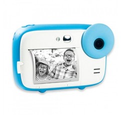 AgfaPhoto Photo Realikids Instant Cam Blue - 어린이용 즉석 카메라 - 사진 셀카 및 비디오 - 300장의 사진을 위한 감열지 3롤 - LCD 화면 - ARKICBL
