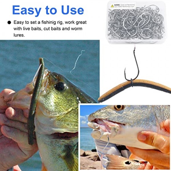 문어 부리 오프셋 낚시 후크 - 110개 원형 오프셋 포인트 문어 후크 바닷물 배스 크기 8#-9/0용 고탄소강 스포츠 서클 낚시 지그 후크