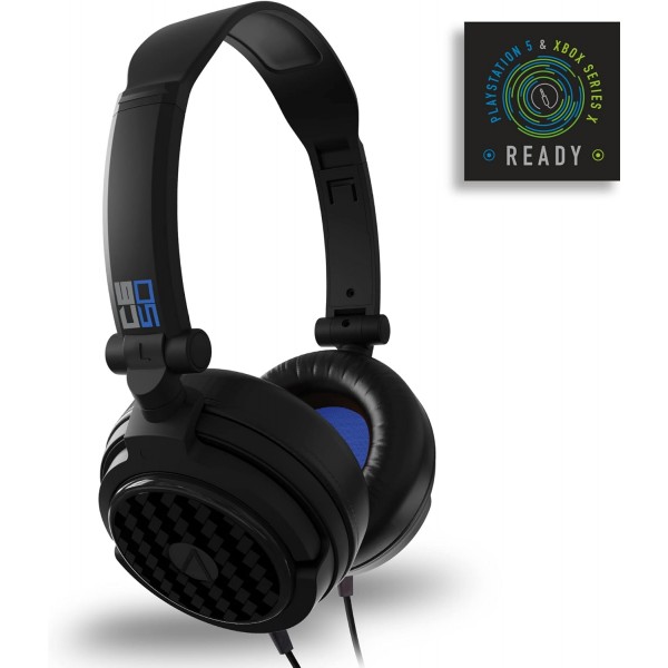 Stealth C6-50 스테레오 게임용 헤드셋 - XBox One, 시리즈 S/X, PS4/5, 스위치, PC, 휴대폰 및 태블릿과 호환되는 블루 멀티 플랫폼