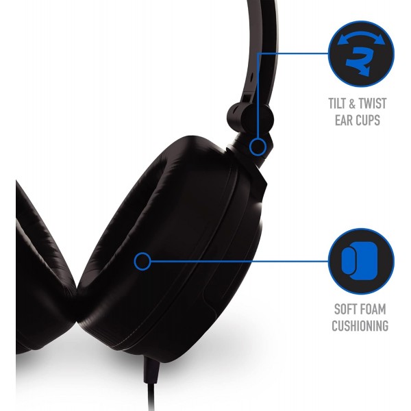 Stealth C6-50 스테레오 게임용 헤드셋 - XBox One, 시리즈 S/X, PS4/5, 스위치, PC, 휴대폰 및 태블릿과 호환되는 블루 멀티 플랫폼