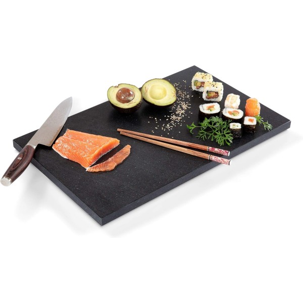 MADDY LIFESTYLE - 고품질 MADE IN GERMANY 도마 플라스틱 검정/색상 40x30x2cm - 식품 안전, 식기세척기 사용 및 칼 사용이 가능한 주방 보드 - PE 500 재생 검정 40x30x2cm