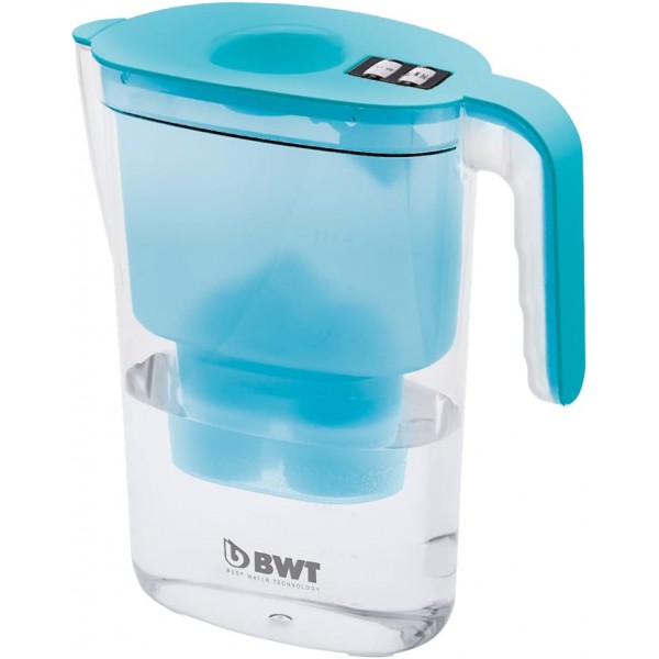 BWT - 814134 - 필터 카트리지 마그네슘 미네랄 워터 - 4개 세트 및 식수 필터 Vida 포함 필터 카트리지 마그네슘 미네랄 워터 1개 I 수동 카운터 I 2.6리터 I 휘발유 4개(1팩) 