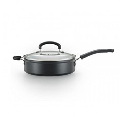 T-fal 고급 붙지 않는 점보 쿠커 5쿼트 오븐 안전 350F 조리기구, 냄비 및 팬, 식기세척기 사용 가능 검정색