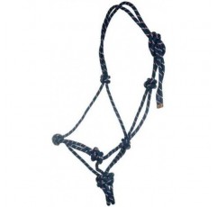 HKM Western Rope Halter Set -Trust- Dark Blue Thoroughbred