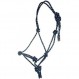 HKM Western Rope Halter Set -Trust- Dark Blue Thoroughbred