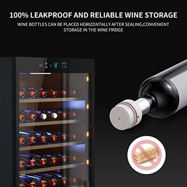 CIRCLE JOY 전기 와인 통풍기 푸어러 충전식 3-in-1 자동 와인 디켄터 디스펜서 보존자 와인 애호가를 위한 펭귄 모양 선물, 레드