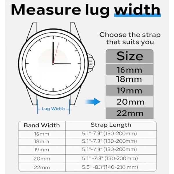 마그네틱 시계 밴드 16mm 18mm 19mm 20mm 22mm - 퀵 릴리스 - 남성 여성을 위한 피부 친화적인 부드러운 실리콘 스포츠 시계 밴드, 자기 접이식 걸쇠 실리콘 스트랩