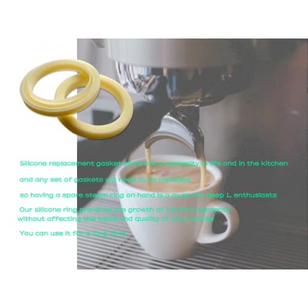 54mm 실리콘 스팀 링, Breville 에스프레소 머신 용 그룹 헤드 가스켓 교체 부품 878/870/860/840/810/500/450/ Sage 500/870/875/880/810/878 (2 팩)