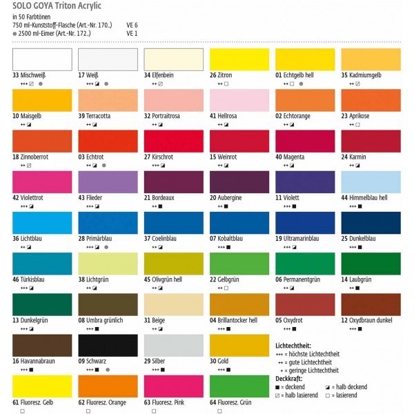 SOLO GOYA 트리톤 아크릴 베이직 Karmin Fl. 750ml